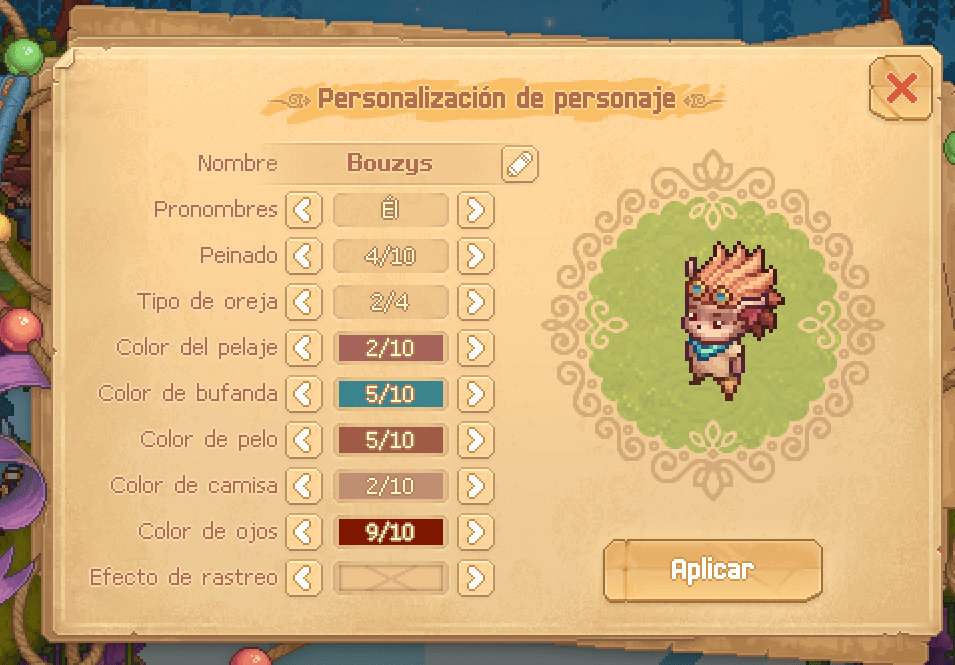 personalización del personaje en Bandle Tale: A League of Legends Story