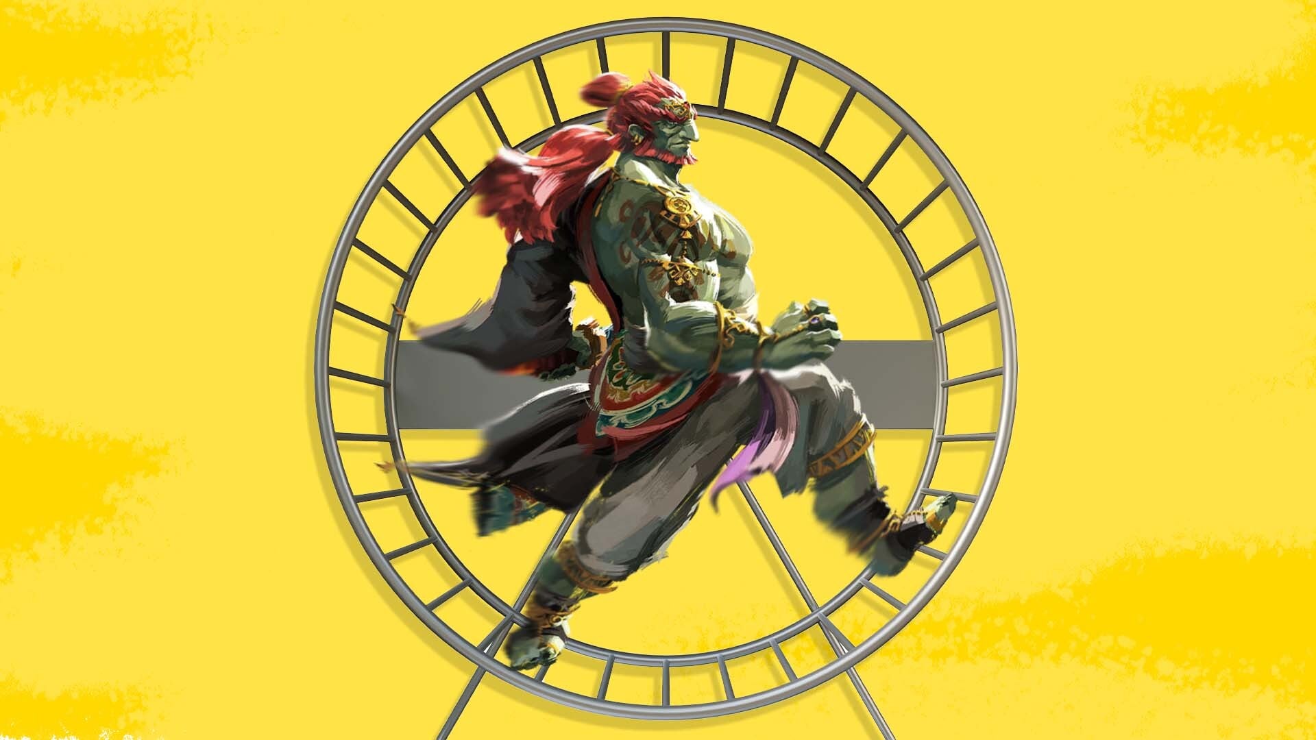 Alguien atrapó a Zelda: Tears Of The Kingdom Ganondorf dentro de una rueda de hámster