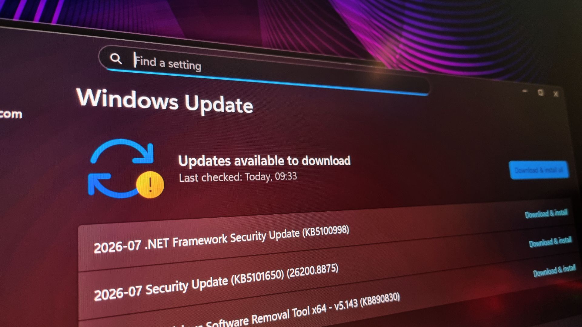 Creo que la última actualización récord de Windows 11 arruinó mi monitor